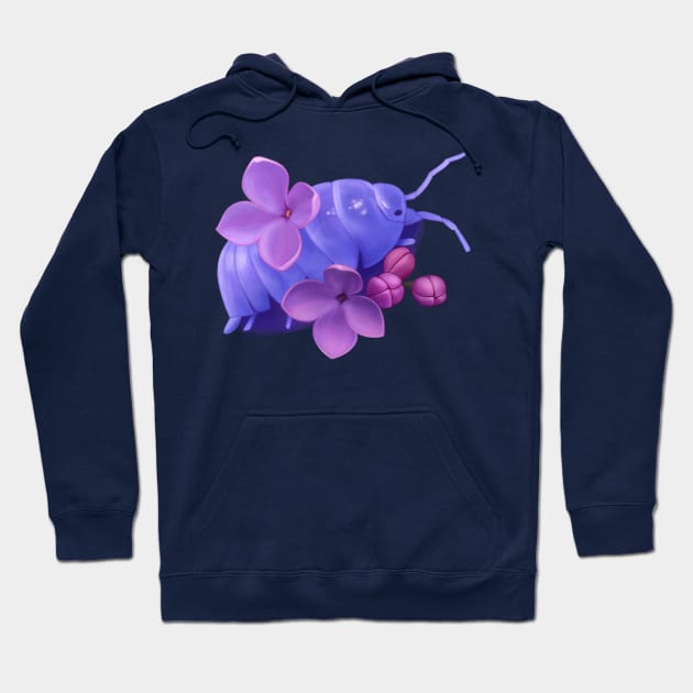 Lilac Isopod Hoodie by aquarielle